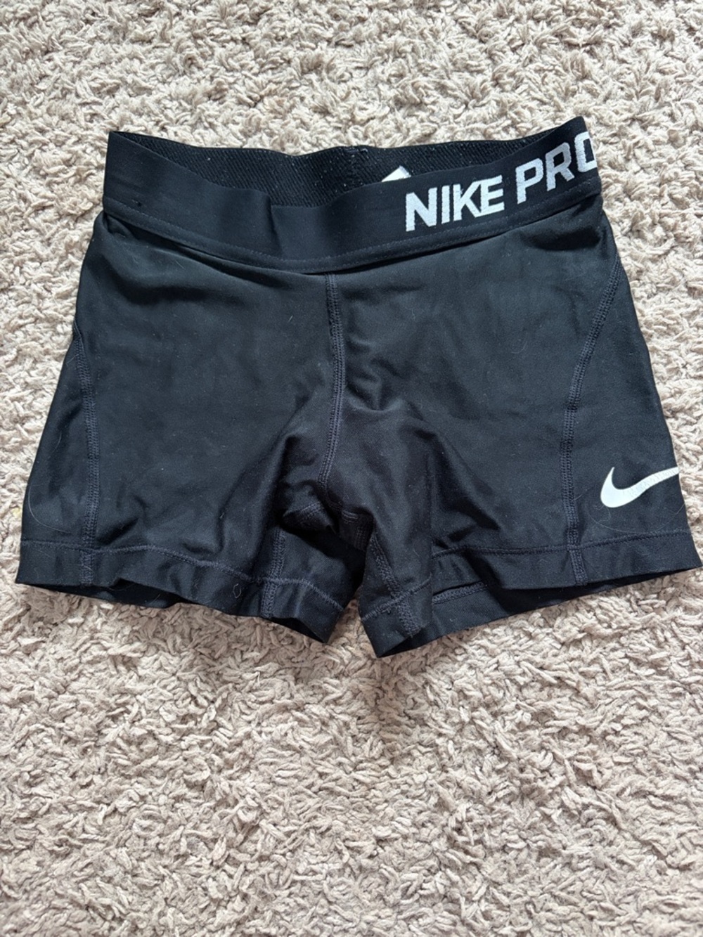 Nike Black Pro Short-Length Compression Bike Shorts